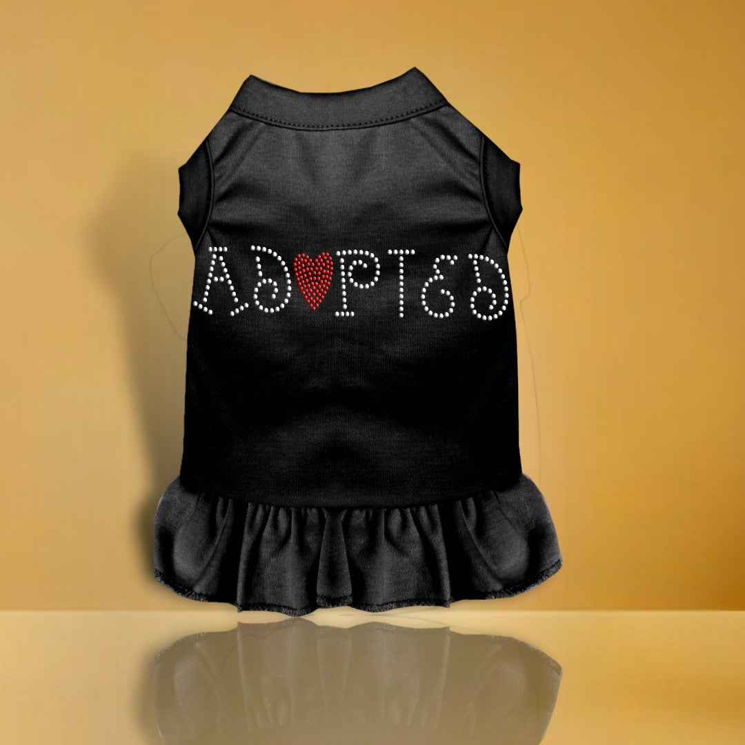 Adopted Rhinestone Dog Dress