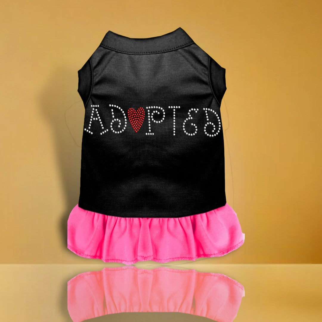 Adopted Rhinestone Dog Dress
