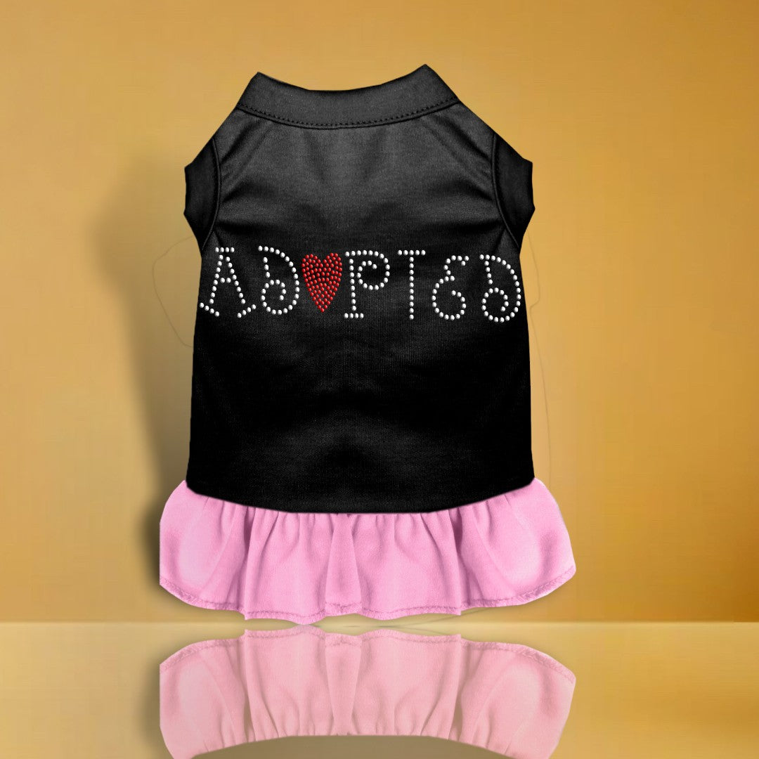 Adopted Rhinestone Dog Dress