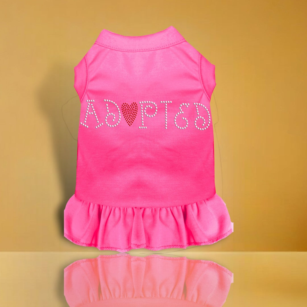 Adopted Rhinestone Dog Dress