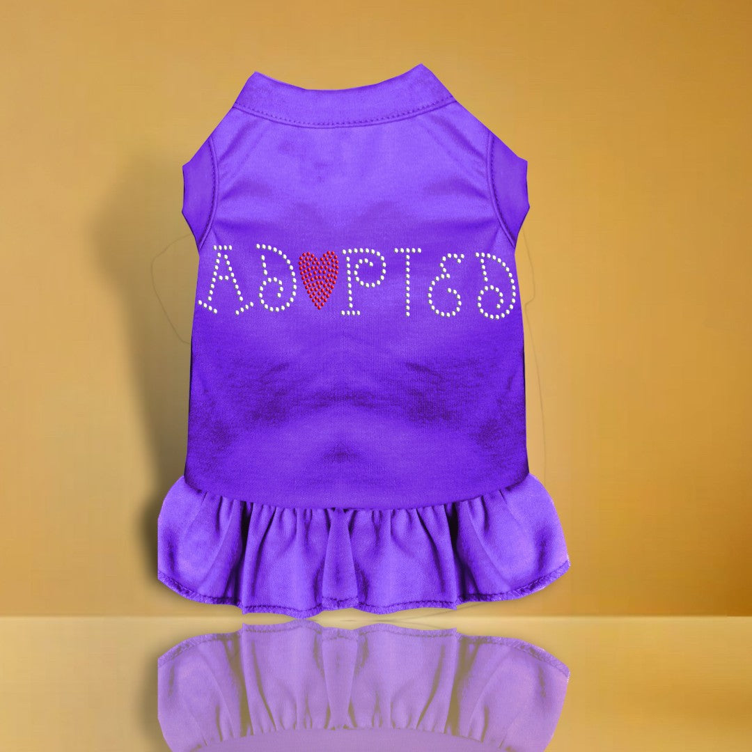 Adopted Rhinestone Dog Dress
