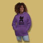 Frenchie Rocks Black Logo Hoodie - Frenchie Rocks