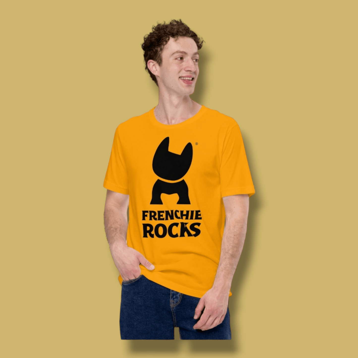 Frenchie Rocks Black Logo T-Shirt - Frenchie Rocks