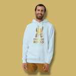 Frenchie Rocks Gold Logo Hoodie - Frenchie Rocks