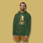 Frenchie Rocks Gold Logo Hoodie - Frenchie Rocks