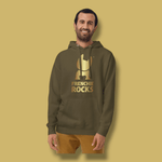 Frenchie Rocks Gold Logo Hoodie - Frenchie Rocks