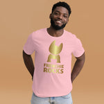 Frenchie Rocks Gold Logo T-Shirt - Frenchie Rocks