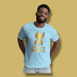 Frenchie Rocks Gold Logo T-Shirt - Frenchie Rocks