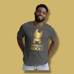 Frenchie Rocks Gold Logo T-Shirt - Frenchie Rocks