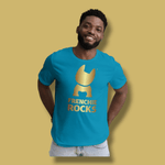 Frenchie Rocks Gold Logo T-Shirt - Frenchie Rocks