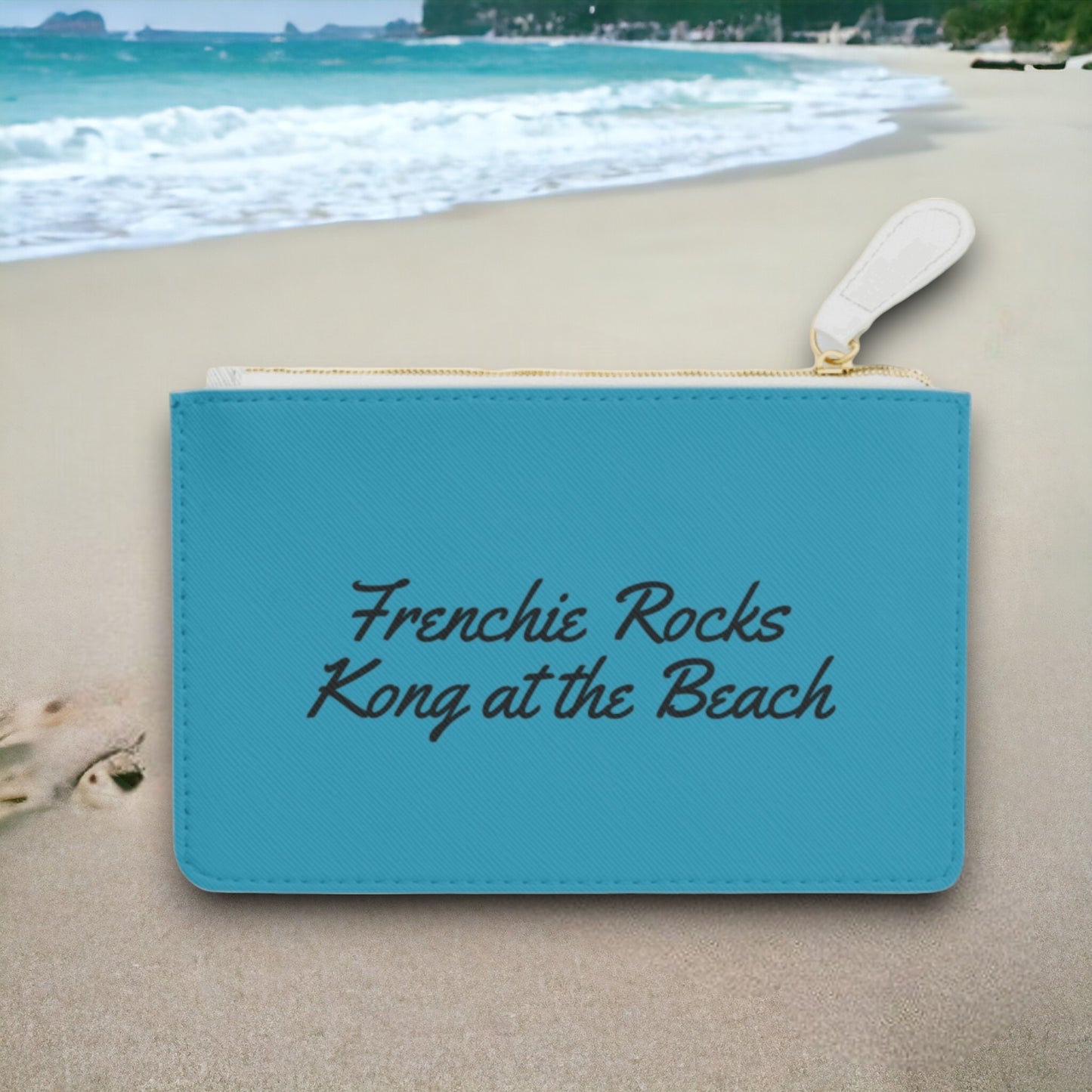 Frenchie Rocks ''Kong at the Beach'' Beauty Bag