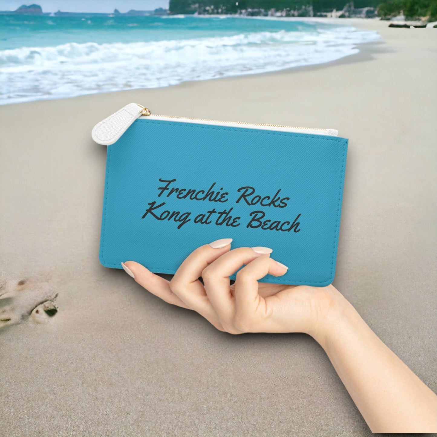 Frenchie Rocks ''Kong at the Beach'' Beauty Bag