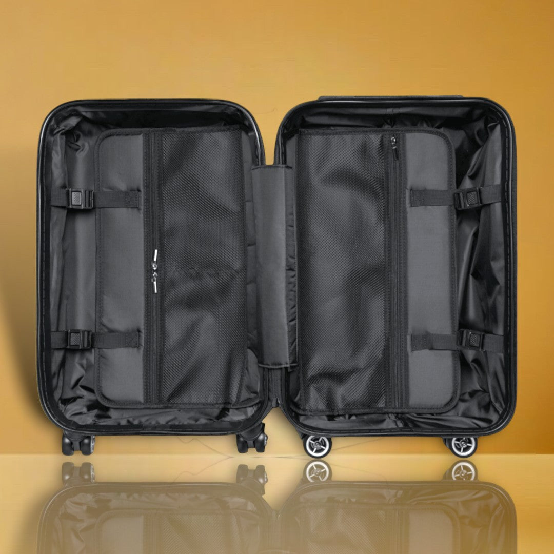 Frenchie Rocks Luggage Black