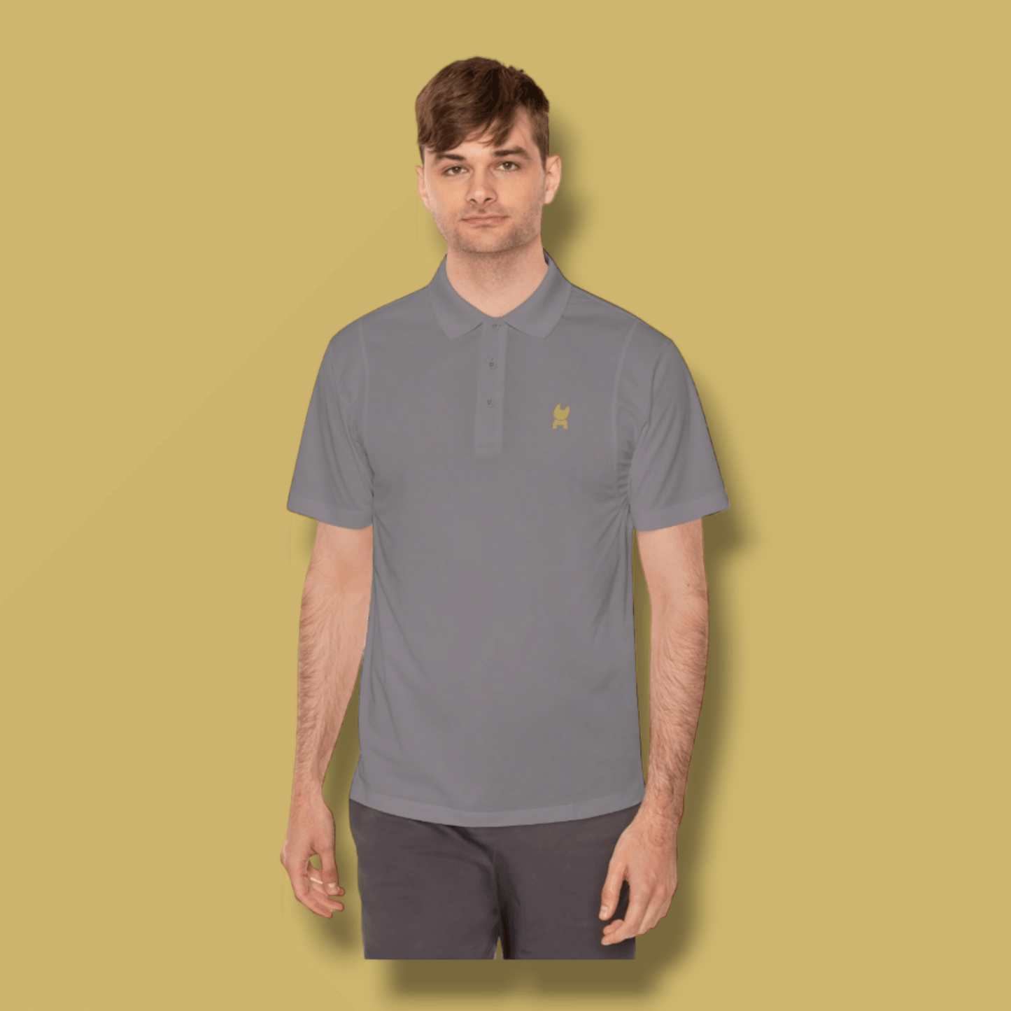 Frenchie Rocks Men's Sport Polo Shirt - Frenchie Rocks