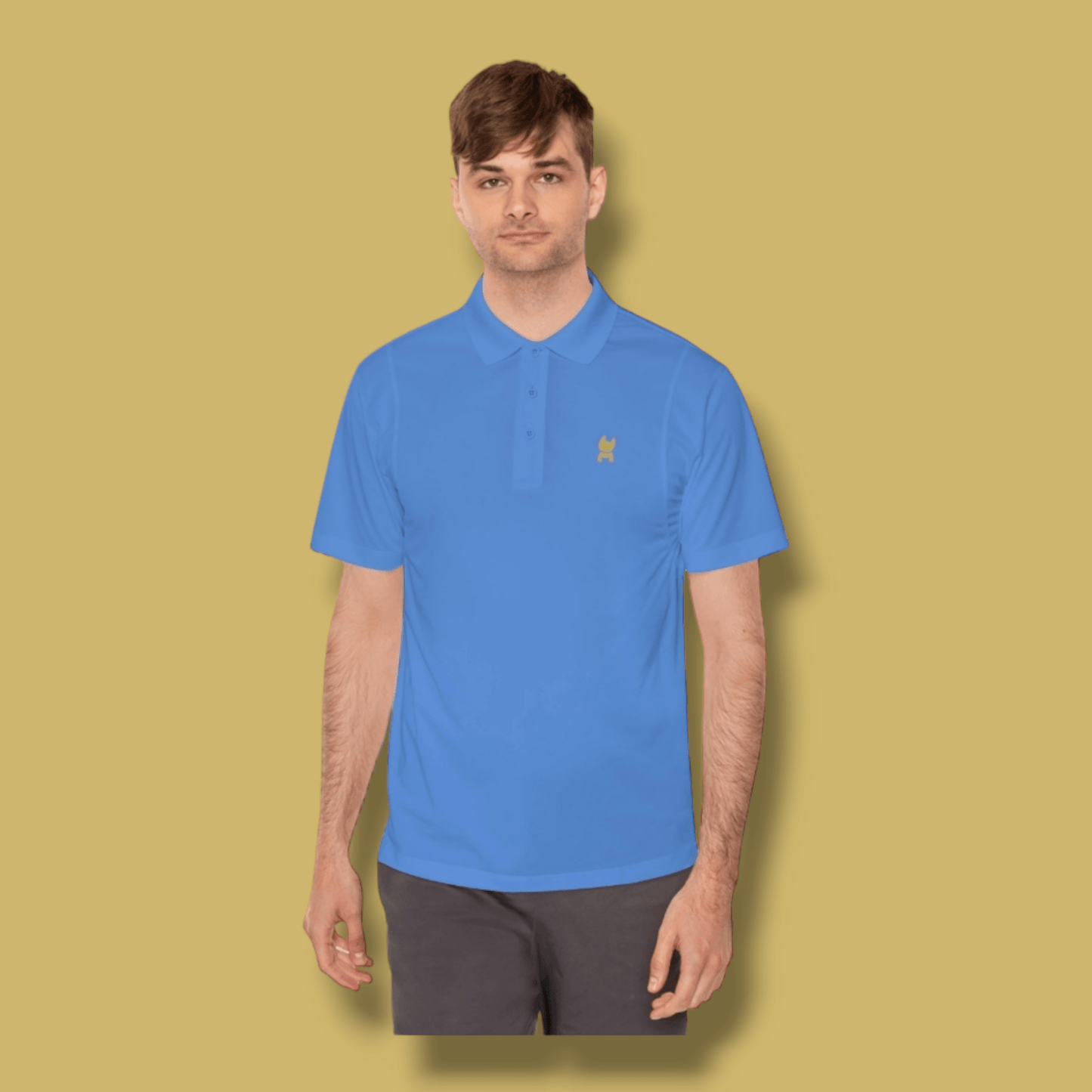 Frenchie Rocks Men's Sport Polo Shirt - Frenchie Rocks