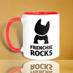Frenchie Rocks Mug with Color Inside