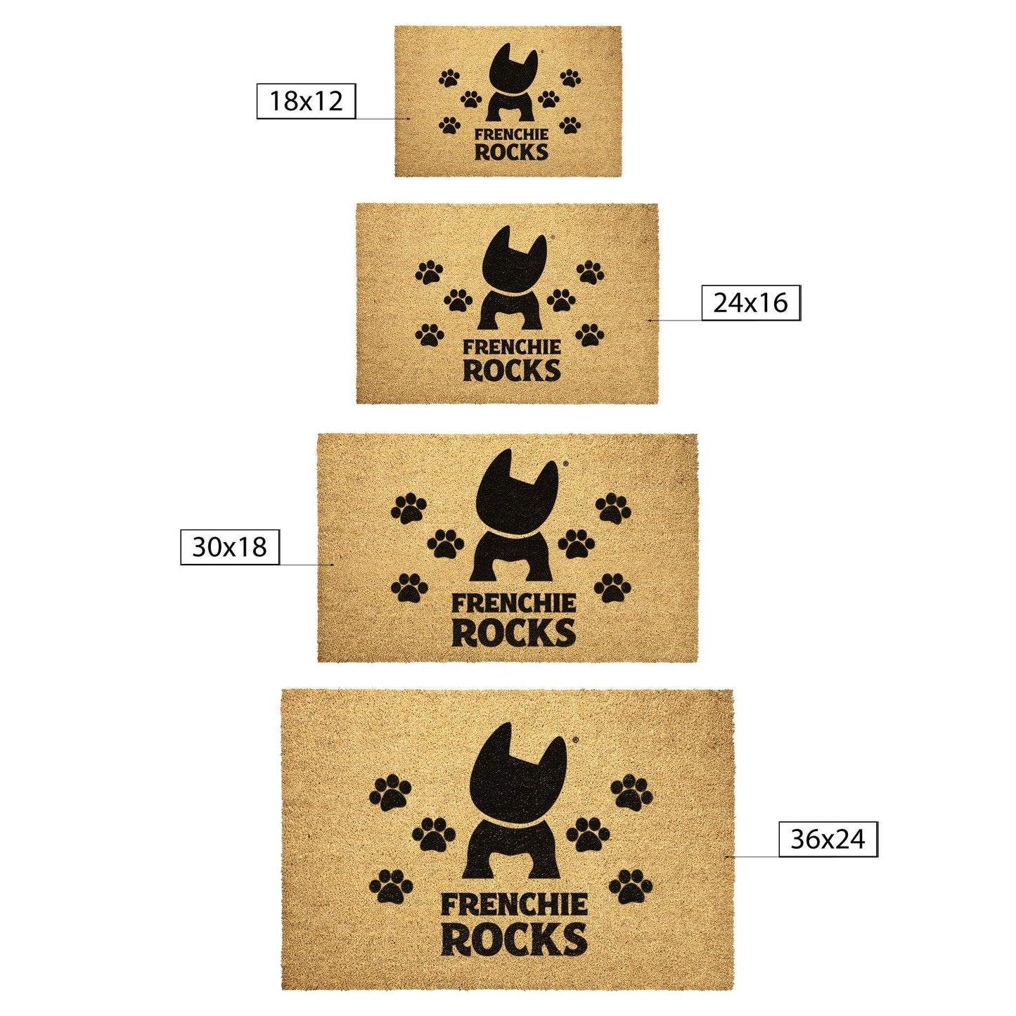 Frenchie Rocks Outdoor Mat - Frenchie Rocks