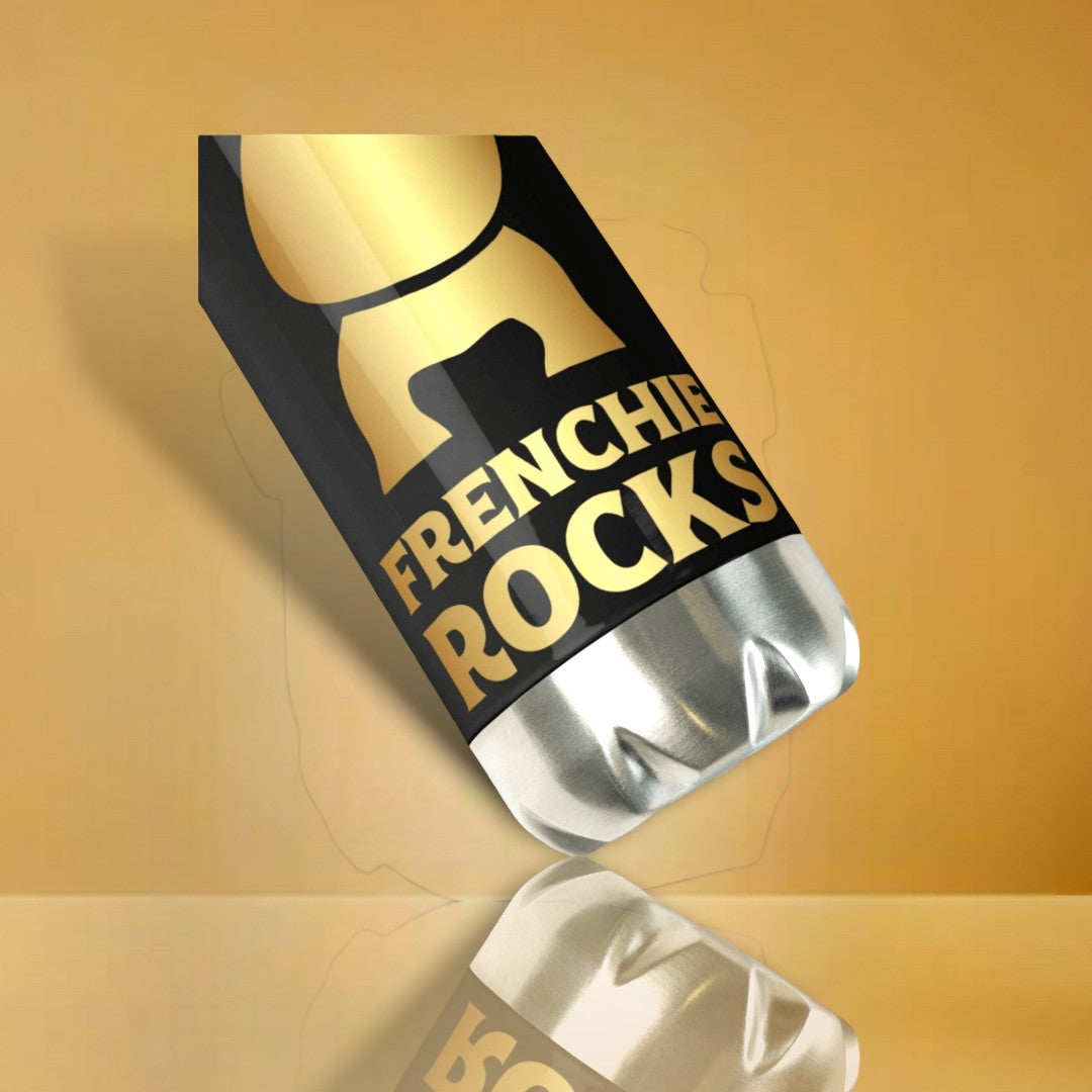 Frenchie Rocks Stainless Steel Water Bottle