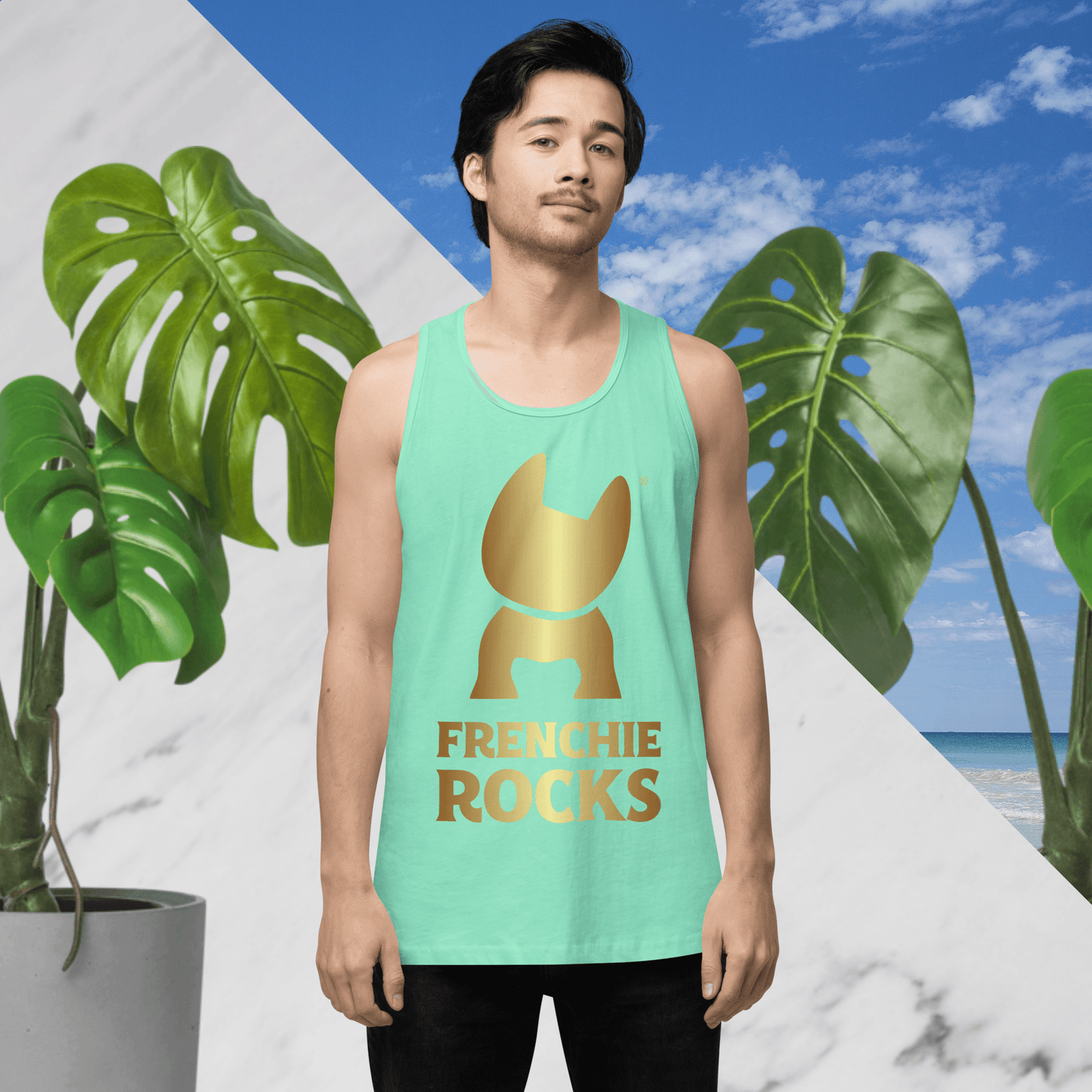 Frenchie Rocks Tank Top - Frenchie Rocks