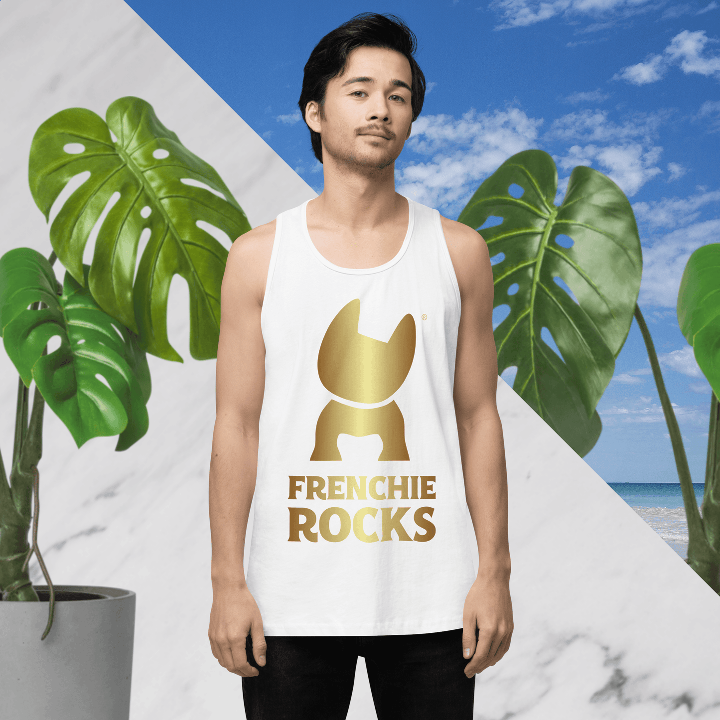 Frenchie Rocks Tank Top - Frenchie Rocks