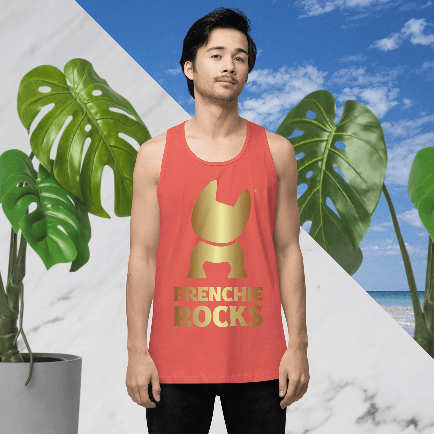 Frenchie Rocks Tank Top - Frenchie Rocks