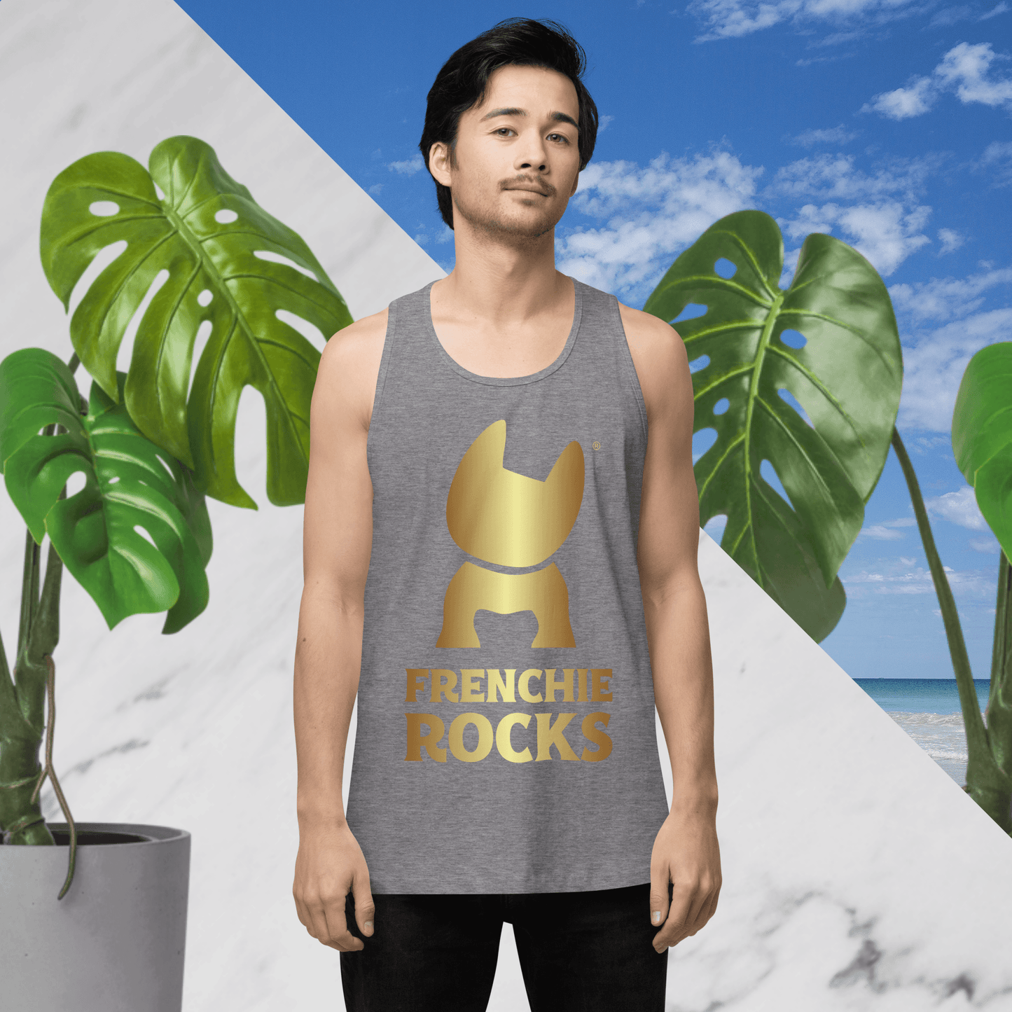 Frenchie Rocks Tank Top - Frenchie Rocks