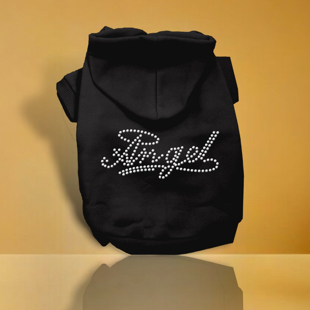 Angel Rhinestud Dog Hoodie