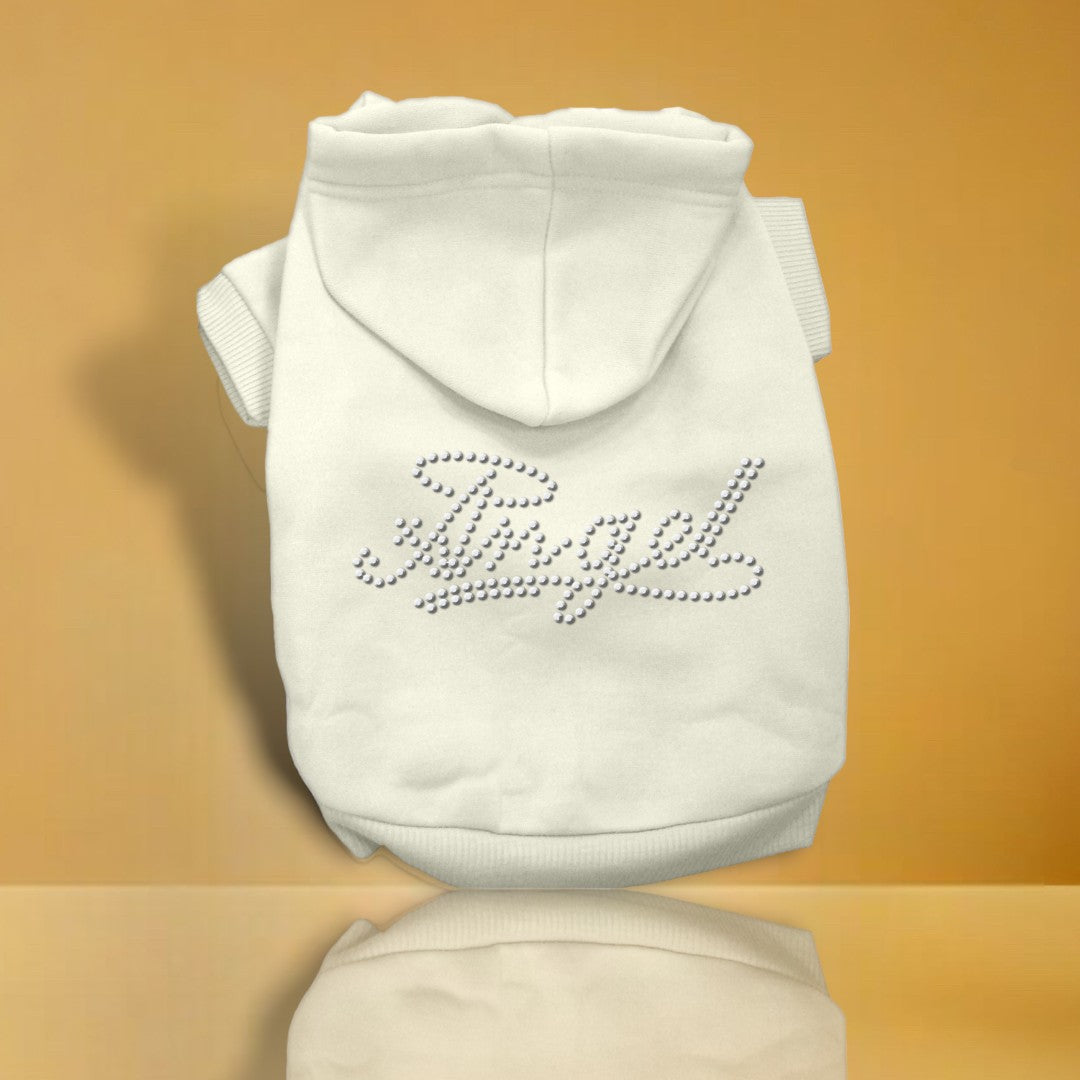 Angel Rhinestud Dog Hoodie