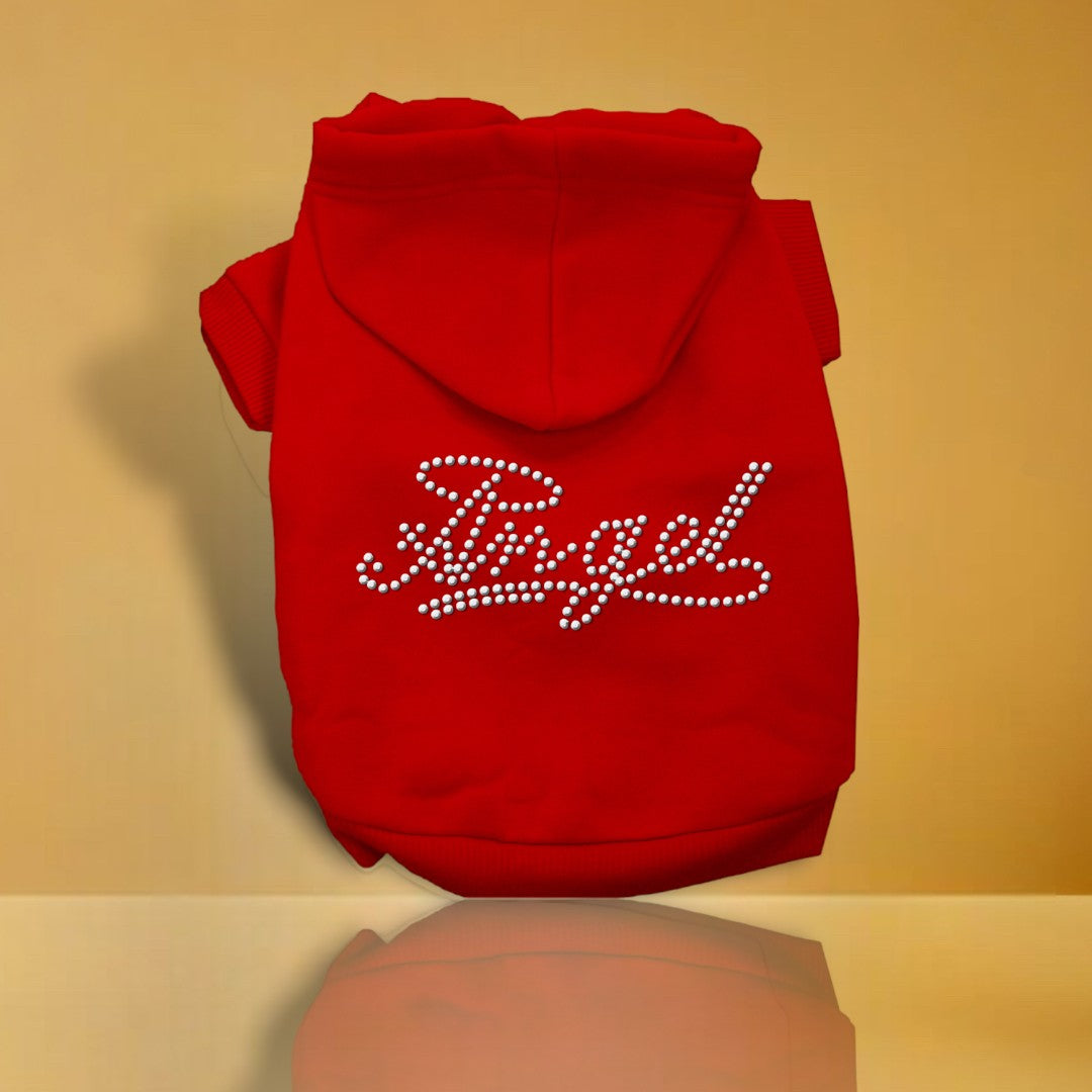 Angel Rhinestud Dog Hoodie