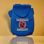 Backyard Security Screen Print Dog Hoodies