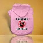 Backyard Security Screen Print Dog Hoodies