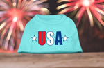 USA Star Screen Print Dog Shirt