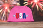 USA Star Screen Print Dog Shirt