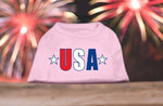 USA Star Screen Print Dog Shirt