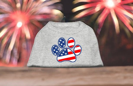 Patriotic Paw Screen Print Shirts