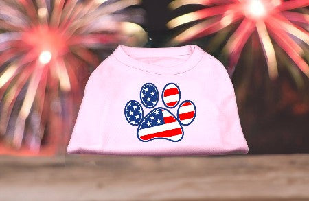 Patriotic Paw Screen Print Shirts