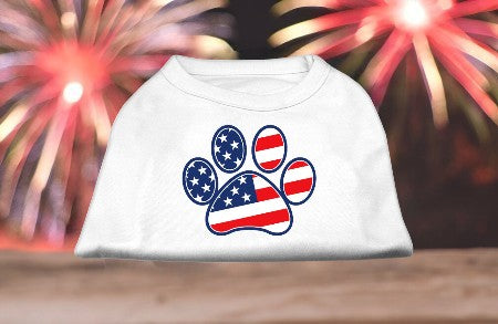 Patriotic Paw Screen Print Shirts