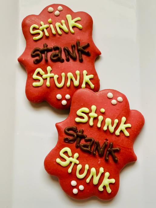 Stink, Stank, Stunk Dog Cookies (Case of 12)