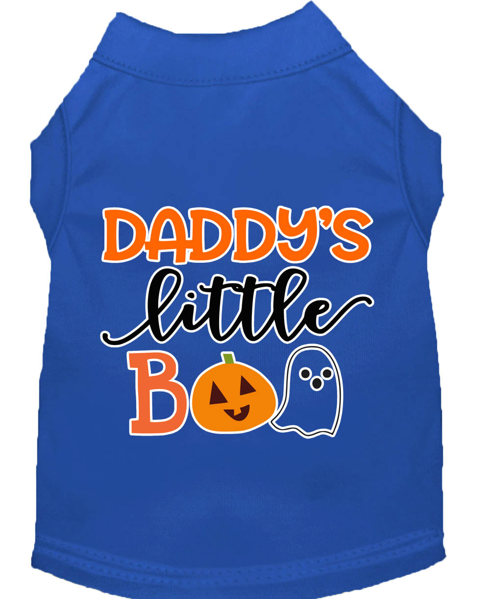 Daddy's Little Boo Screen Print Dog Shirt