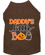 Daddy's Little Boo Screen Print Dog Shirt