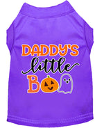 Daddy's Little Boo Screen Print Dog Shirt