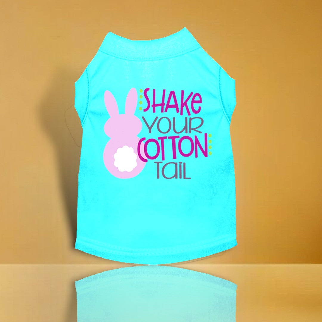 Shake Your Cotton Tail Screen Print Dog Shirt