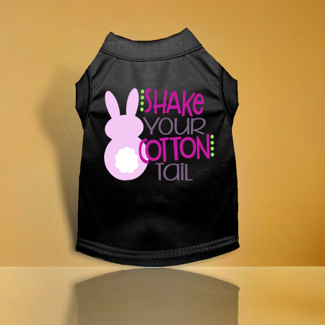 Shake Your Cotton Tail Screen Print Dog Shirt