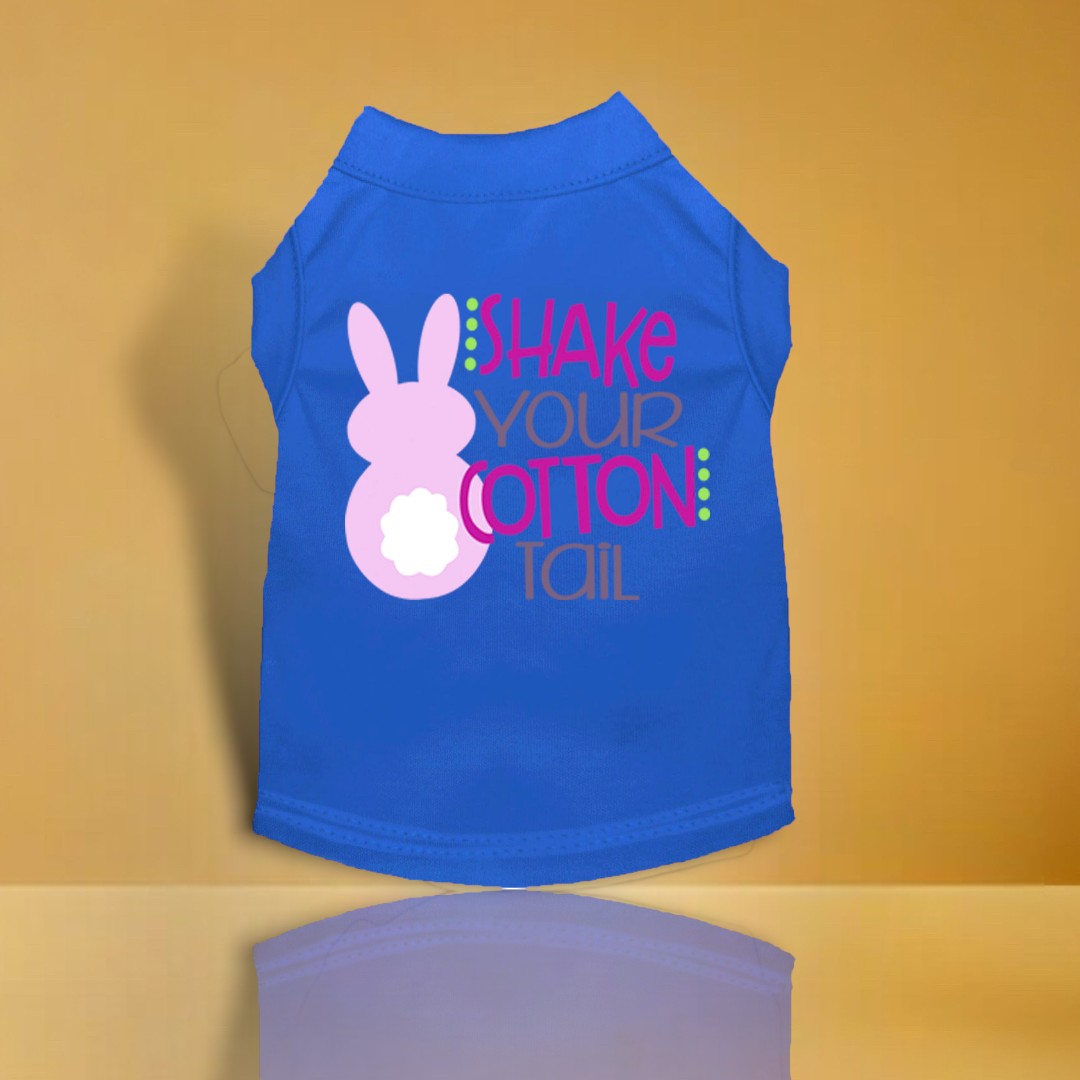 Shake Your Cotton Tail Screen Print Dog Shirt