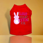 Shake Your Cotton Tail Screen Print Dog Shirt