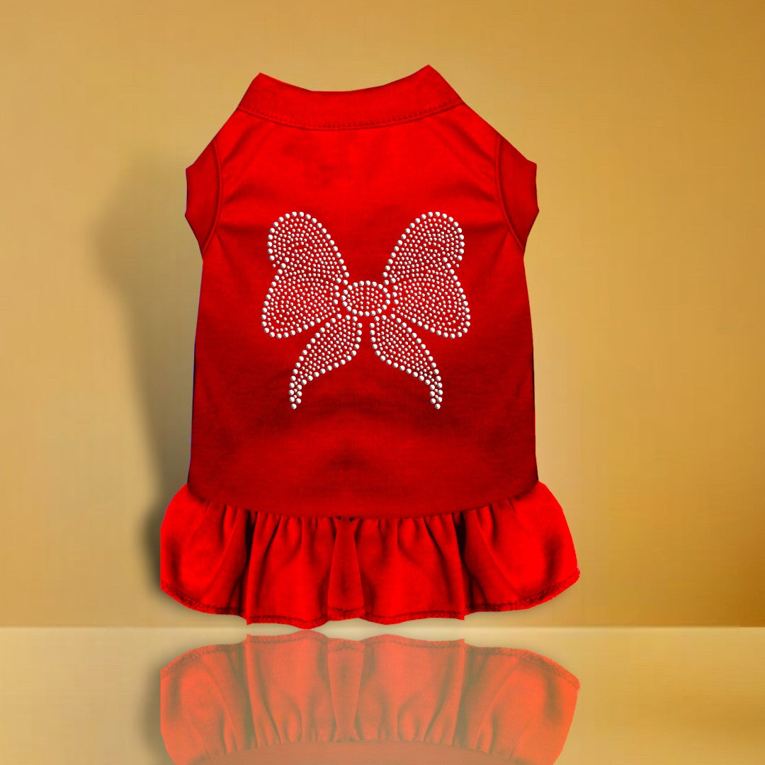 Rhinestone Bow Dog Dress