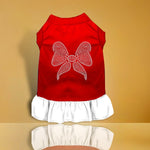 Rhinestone Bow Dog Dress