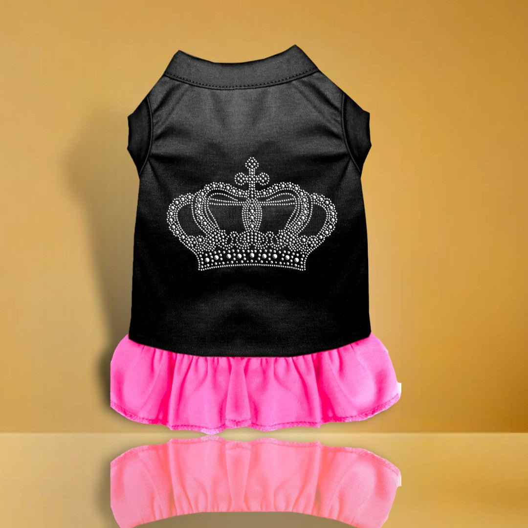 Rhinestone Crown Dog Dress