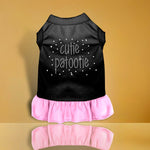 Rhinestone Cutie Patootie Dog  Dress