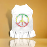 Rhinestone Rasta Peace Dog Dress